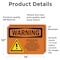 Signmission Moving Gate Can Cause Serious Injury, 14 in W x Rectangle, Vinyl Decal OS-2PACK-WS-D-1014-L-12686 - alternate 2